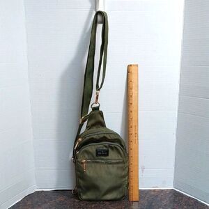 Green Belt Bag with Durable Nylon and Adjustable Strap